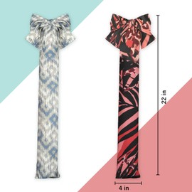 Colifolu 2 Pcs Stretchy Tail Bag Breathable Horse Tail Guard Slip on Design Protect Horse Tail 2 Strand Closure Straps Keep Tail Clean Protected 22 Inch Long (Camouflage + Maple Leaf)