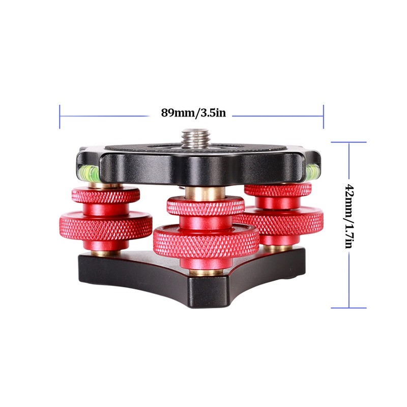 Tripod Leveler, Aluminum Alloy Tripod Heads, LP-64 Camera Tripod Ball