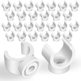 Taiyin 200 Pcs 1/2 Inch PEX Clips 16 mm Pipe Clamps U Hook PEX Pipe Support Hangers PVC Plastic Water Pipe Holder Clamps Bracket Socket