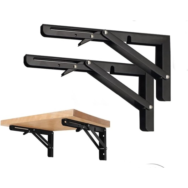 Black Folding Shelf Brackets Max Folding Shelf Brackets Heavy Duty