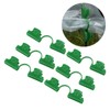 50Pcs Greenhouse Clamp PE Plastic 2 Head Plant Film Clamp