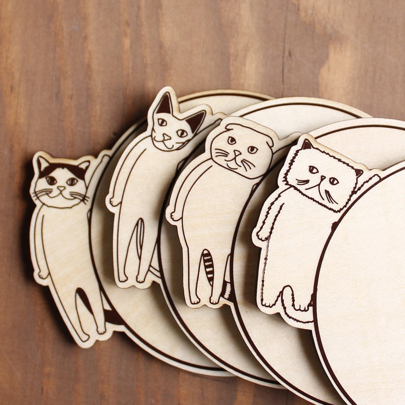 Yamato Kogei 4U Coaster British Short Hair CAT YK17-101