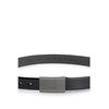 HUGO Mens Gexter-L Sz30 Smooth-leather belt with logo-engraved plaque buckle