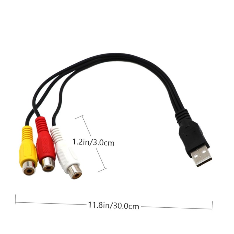 CAXUSD USB to Audio Cables Set Adapter for Tv and