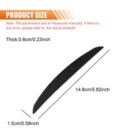 DUSCOKE 4PCS Car Door Edge Guards Car Side Door Protector, Silicone Anti-Collision Bumper Trim Guard Sticker Rearview Mirror Anti-Scratch Strip, Self-Adhesive Auto Body Trim Strip for Vehicles (Black)