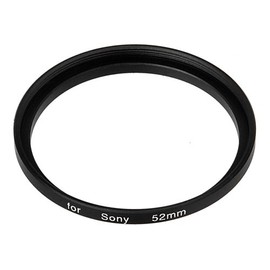Fotodiox Metal Step Up Ring, Anodized Black Metal 50mm-52mm, 50-52 mm, fits Sony Alpha DT 55-200mm f/4-5.6 Lens