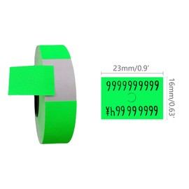 Pricemarker Labels,Double Line Price Label Paper for MX-6600 Price Gun Labeller,10 Rolls 5000 pcs (Green)