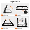 Bingyouth 2FT Small Camping Portable Table, Black Aluminum Frame, Adjustable