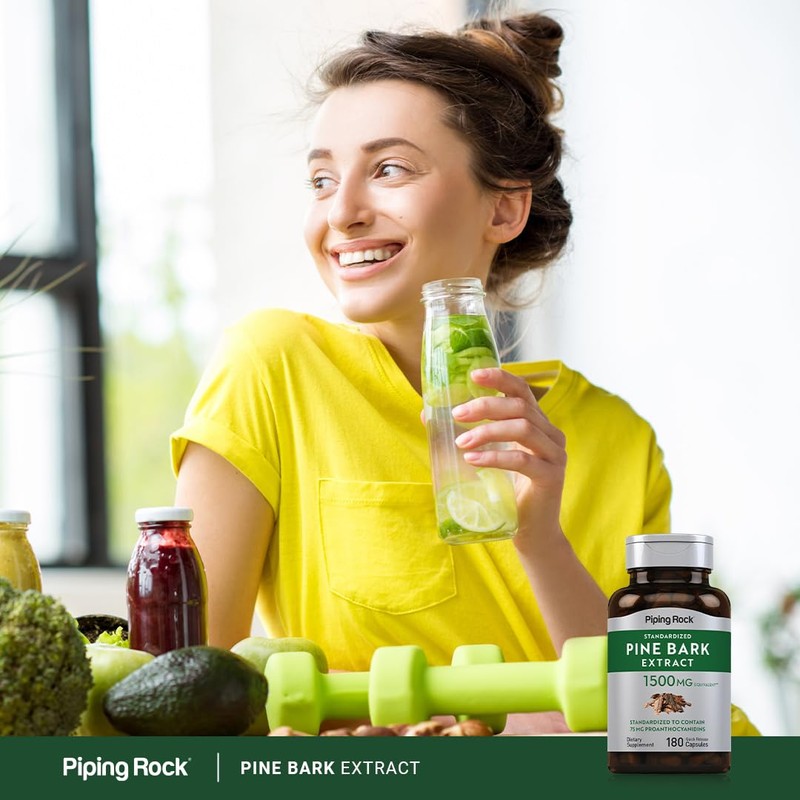 Piping Rock Pine Bark Extract Capsules | 1500mg | 180