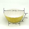 Huaswan Gold Foil Cupcake Liners Standard Paper Baking Cups for