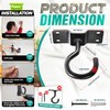 [Upgraded] 8Pcs 200LBS Rotatable Ceiling Hooks with 4 Screw Points