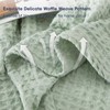 PHF Ultra Soft Waffle Weave Blanket Queen Size 90"x 90"-