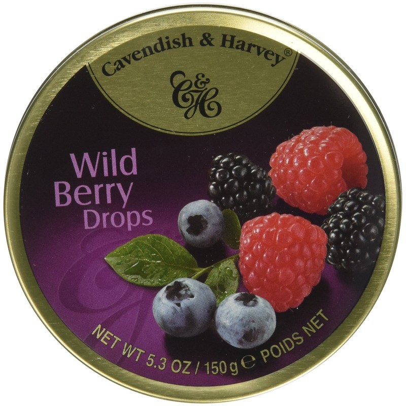 5.3Ounce Tin-Cavendish & Harvey Wild Berry Drops
