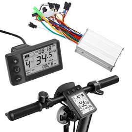 HuuppHip E-Bike Controller with Rainproof LCD Display,24V/36V 350W Brushless Motor Controller Kit for Electric Bicycles & Scooters,Bicycles with Adjustable Speed