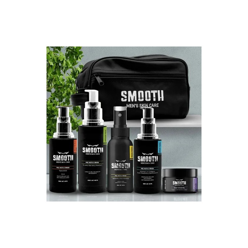 Kit De Cuidado Facial Avanzado Con Bolsa | Piel Mixta