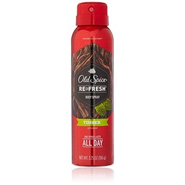 Old Spice Re Fresh Timber Body Spray - Fresher Collection 3.75 OZ (Pack of 2)