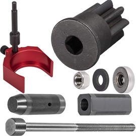 9U-6891 Injector Sleeve Cup Remover Installer Set J-38587-A Engine Barring Socket, 9U-7227 Injector Height Adjustment Gauge Tool for CAT Caterpillar C-15 C-16 3406E Engines