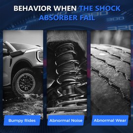 Maxfavor Front Strut Assembly Shocks fit for 2012 Honda Civic 1.8L (Manual Transmission Coupe), Complete Struts Quick Suspensions Amortiguadores