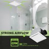 Homewerks 7140-80 Bathroom Fan Ceiling Mount Exhaust Ventilation, 1.5 Sones,