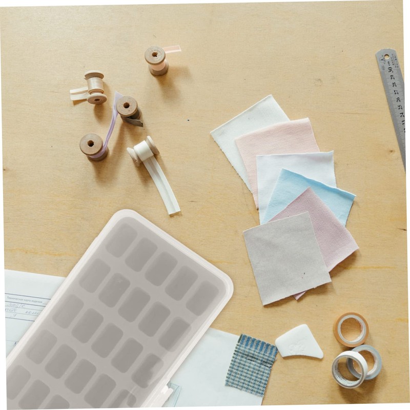 DOITOOL 1pc Slots Bobbin Storage Case Durable Plastic Bobbin Holder