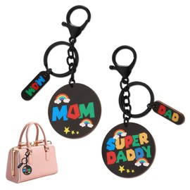 Remarkable Keychains - Colorful Lettered Presents for Mom and Dad, Ideal for Mother's Day, Father's Day, and More - Functional yet Aesthetically Pleasing Chains