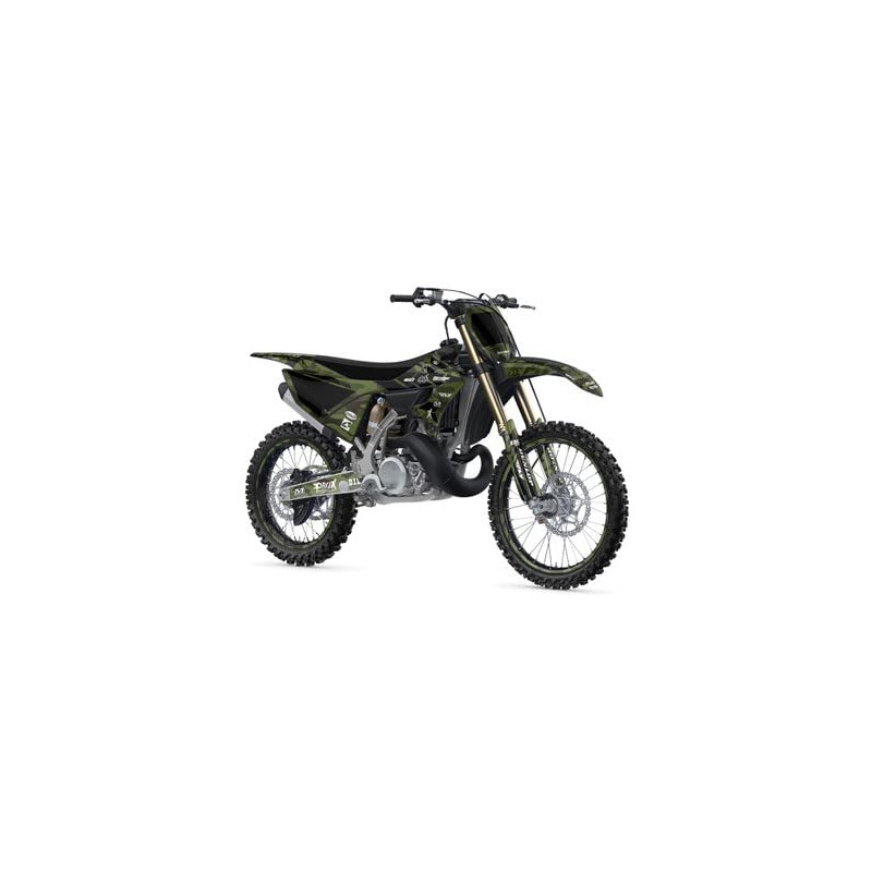1993-1995 YZ 250 2-STROKE APACHE Green Senge Graphics Base Kit