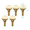 5pcs Brass Sax Neck Tightening Screws Saxophone Replacement Parts Copper