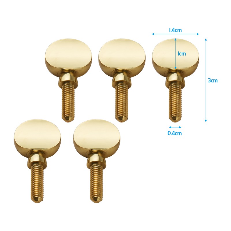 5pcs Brass Sax Neck Tightening Screws Saxophone Replacement Parts Copper