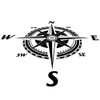SUPERDANT Compass Wall Sticker Compass Direction Wall Sticker Art Wall