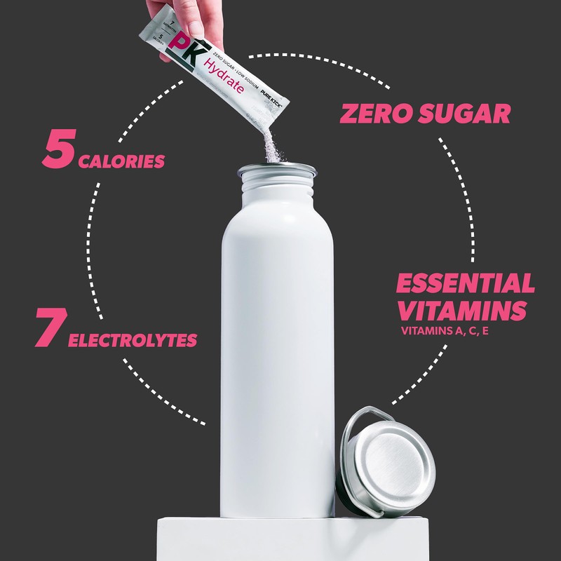 Pure Kick Hydration Pitcher Pack, Strawberry Watermelon, Includes 6 Packets,