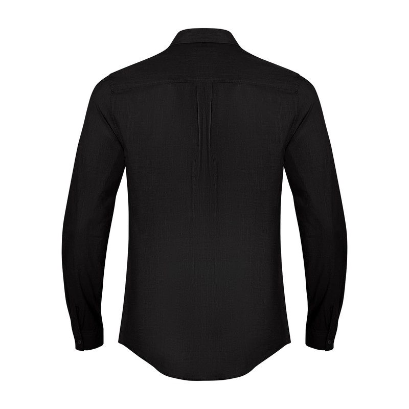 Button Down Linen Shirts for Men Casual Long Sleeve Regular