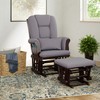 Storkcraft Tuscany Custom Glider and Ottoman with Free Lumbar Pillow