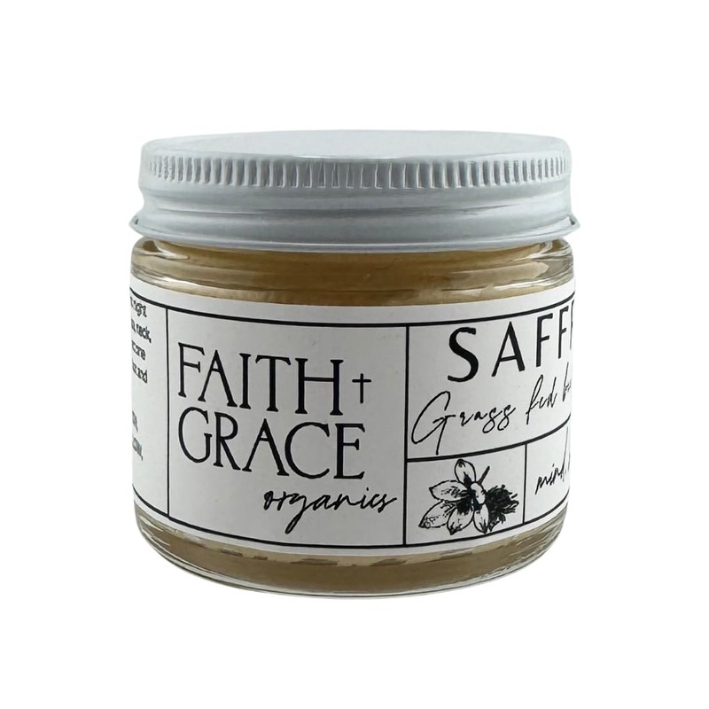 Saffron Infused Tallow cream, Made with Organic Ingredients, Hand crafted