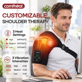Graphene Shoulder Heating Pad with Vibration Massage Deeper Relief
