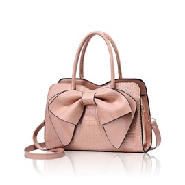 T.Y.ryanryan Women's Shoulder Bag, Crossbody Handbag, Shoulder Bag, Bowknot, Pink