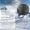 Black Crevice Silvretta Ski Helmet, black, m