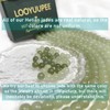 LOOYUUPEE Natural Hetian Jade Pendant Safe Buckle Necklace, Real Green