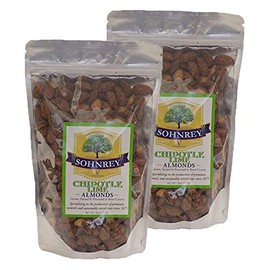 Chipotle Lime Almonds (16oz) Steam Pasteurized Roasted Almonds from the Sohnrey Family Farm (2-Pack)
