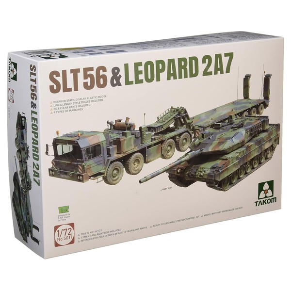 TAKOM Franziska TAK5011 1/72 SLT56 & Leopard 2A7 Plastic Model