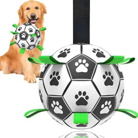 Pelota De Fútbol Para Perros Con Correas Juguete Interactiva Futbol