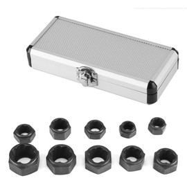 10 Pcs Nut Remover Set for Impact Nuts, Screw Extractors, Socket Wrenches, Damaged Rusty Rounded Screw Removal Tool (10 Pcs)