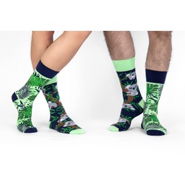 Spox Sox Casual Unisex für Damen und Herren – lustige, mehrfarbige, bunte, verrückte, unterschiedliche, gemusterte Socken für Individualisten, Gr. 36-39, Koala
