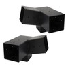 3 Piece Slanted Roof Pergola Bracket Set for 4x4 Posts,