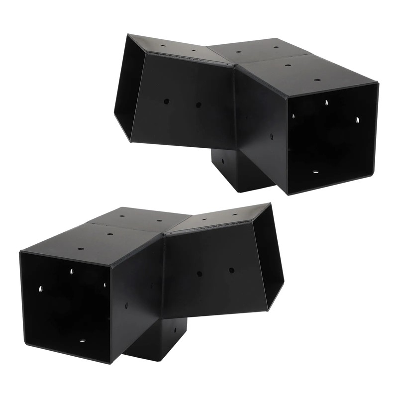 3 Piece Slanted Roof Pergola Bracket Set for 4x4 Posts,