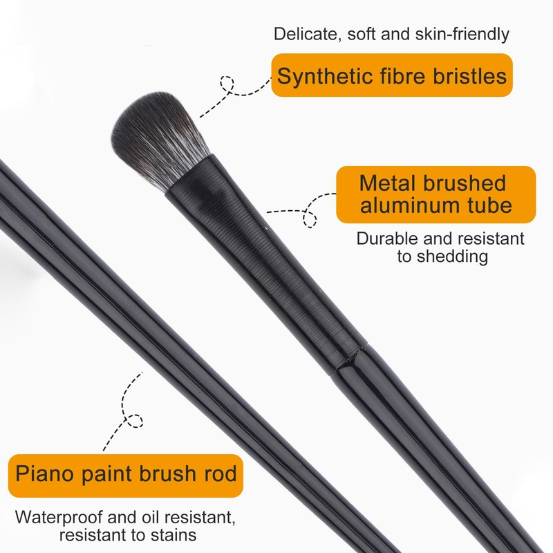 Eupneicu Eyeshadow Make-Up Brush [9 Pieces], Make Up Brush Set,