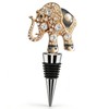 BLARYETI Elephant Wine Stopper, Lucky Trunk Up Animal Wine Bottle