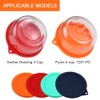 Sophico 4 Cup Round Silicone Storage Cover Lids Replacement for