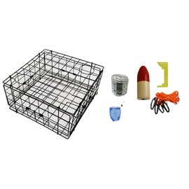 KUFA Vinyl Coated Crab Trap with Crabbing Accessory Kit (S60+CAM1)