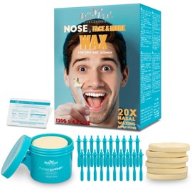 Belle Azul Nose Hair Wax Kit, 120g + 20 sticks