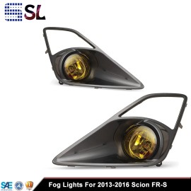 Winjet For 2013- 2016 Scion FR-S FRS/Toyota 86 Amber Lens Front Bumper Fog Lights Lamps